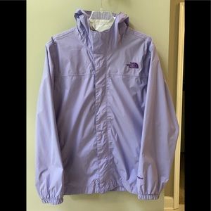 Girls North Face Resolve rain jacket Sz XL (18)